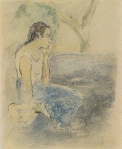 Tahitien Assis [Sitting Tahitian] by Paul Gauguin [1848–1903]